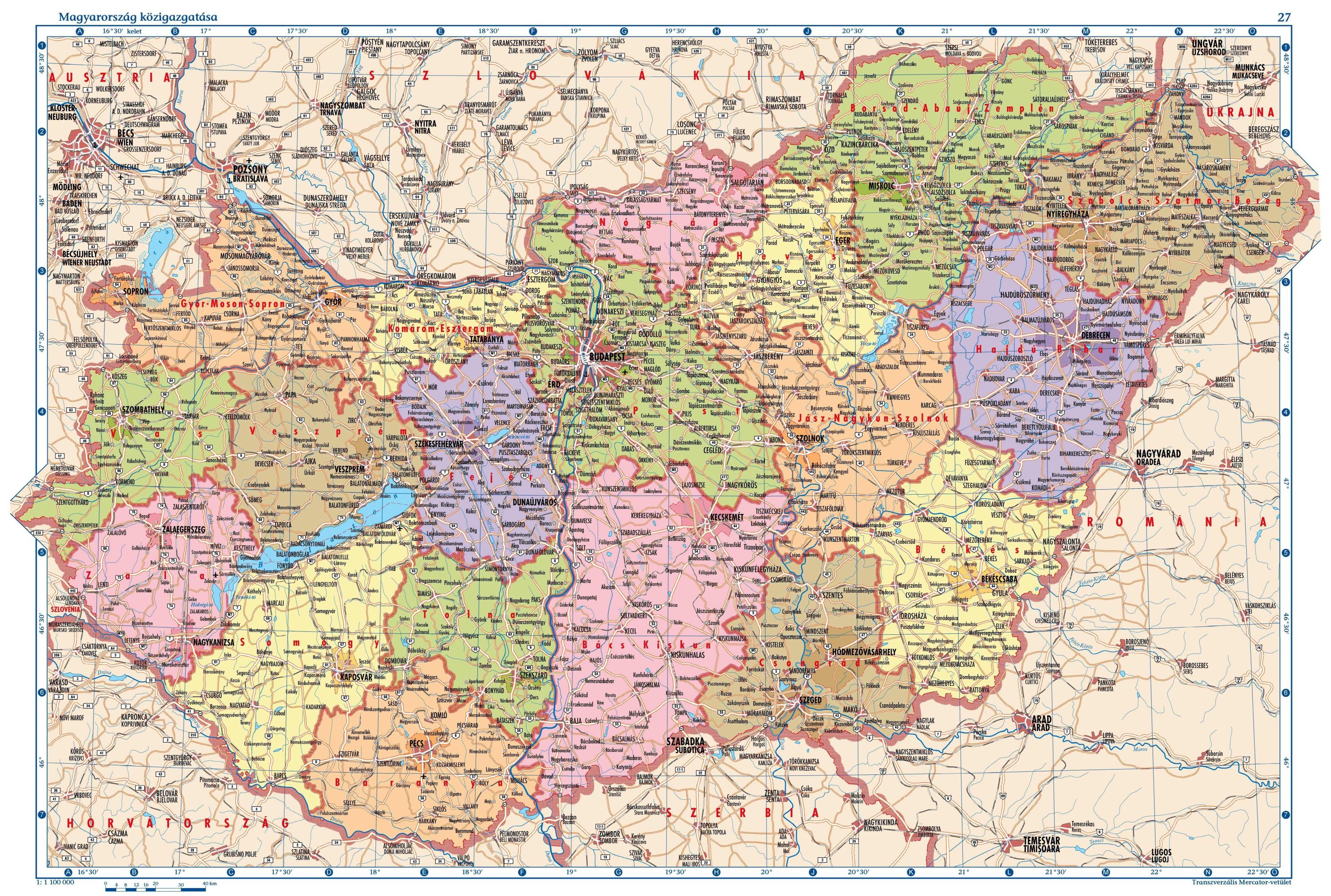 részletes magyarország térkép letöltés Térkép Magyarország Részletes | Európa Térkép