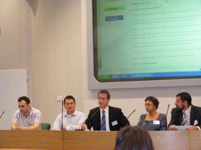 Gábor Hasznos from the Ministry of Environment opens the Conference