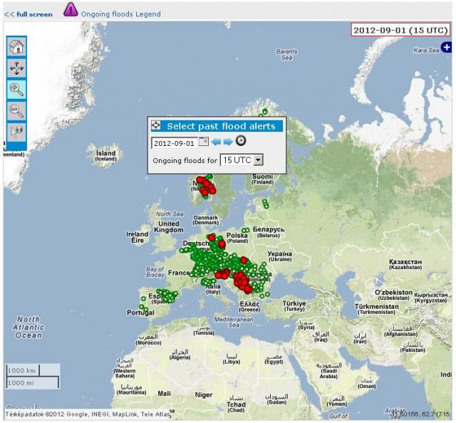 Floods In Europe On Real Time Map ENvironmental InFOrmation   FloodEU.JPG