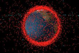 Space debris around the Earth