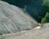Mine waste dump  at Ilba in Romania