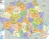 Rumania, political map